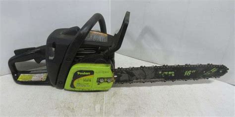 Poulan Model P3416 Gas 16 Bar Chainsaw Albrecht Auction Service