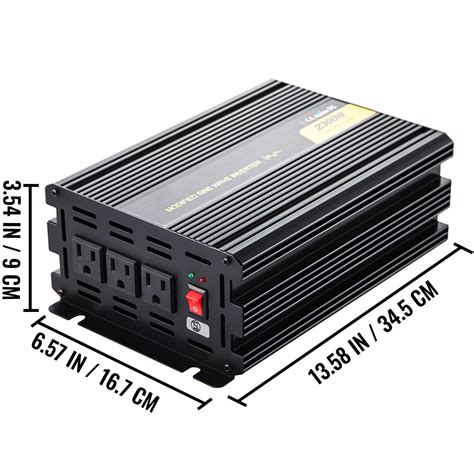 BENTISM Power Inverter Modified Sine Wave Inverter 2300W DC24V To