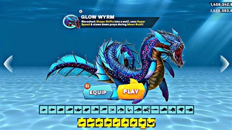 Hungry Shark Evolution All 27 Sharks Unlocked New Glow Wyrm Shark