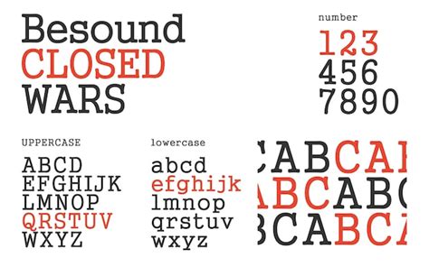 Besound Alphabet Fermé Typographie Abstraite Des Polices De L alphabet