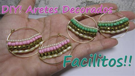 DIY Aros Decorados Con Cristales Diferentes YouTube