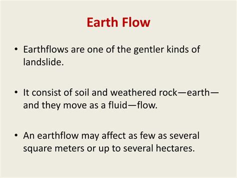 Earth flow