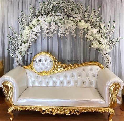 Luxury Wedding Royal Loveseat Sofa Bride And Groom Throne Chair China