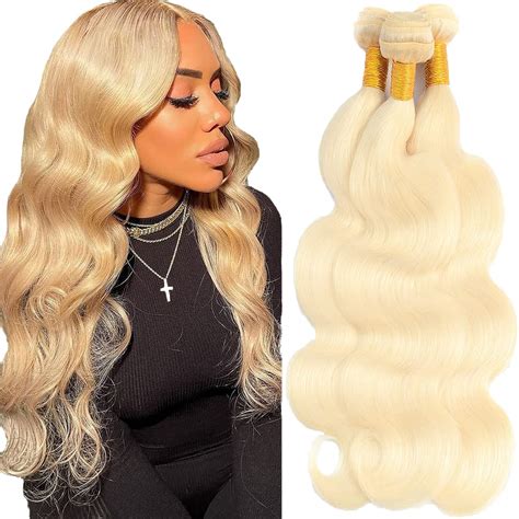 Amazon Blonde Body Wave Bundles Human Hair Honey Blonde