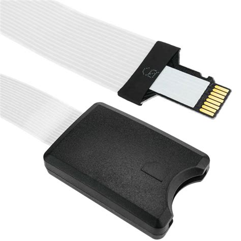 Adaptateur Pour Carte Microsd Tf Vers Slot Sdhc Sdxc Sdxc Avec Câble Plat De 48 Mm Cablematic