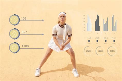 Statistiken über körperliche aktivität der person Kostenlose Foto