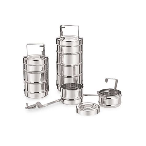 Bombay Tiffin 4 Container Stainless Steel Lunch Box