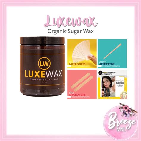 Luxewax Organic Sugar Wax 250ml Diy Sugar Waxing Kit Luxe Wax Kit♠