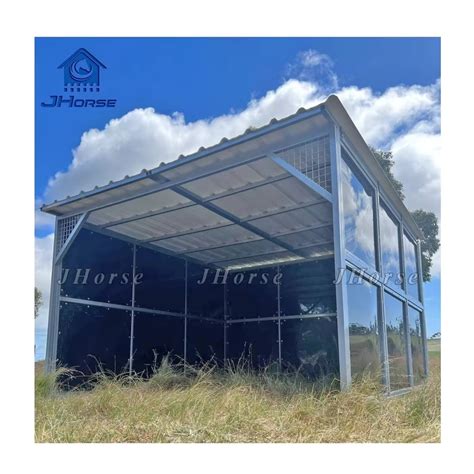 Horse Stable Door Powder Coated Steel Wood Pallet Stalls For Farm Horses