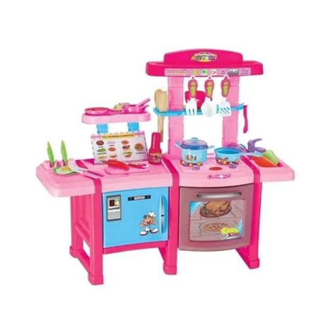 Kit Cozinha Faz De Conta Brinquedo Infantil Interativo Menina Geladeira