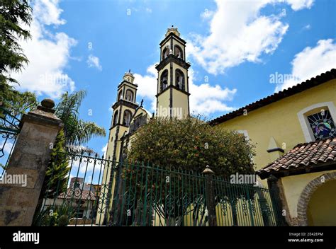 Bell Tower View Of The Baroque Architecture Church Parroquia De San