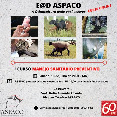 Curso Manejo Sanit Rio Preventivo Na Ovinocultura Aspaco