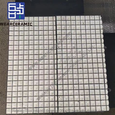 Wear Resistant Liner Plate Composite Ceramic Rubber Plate For