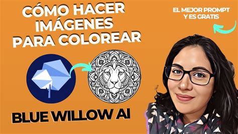 Cómo crear imágenes para colorear con Blue Willow AI El mejor prompt y