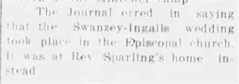 David Swanzey marries Carrie Ingalls - Newspapers.com