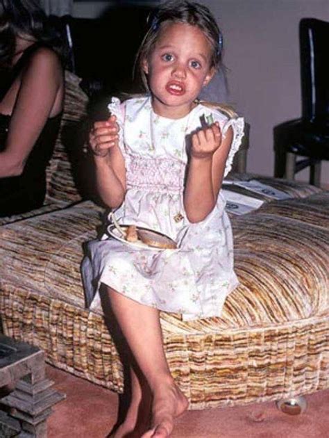 Angelina Jolie, early 1980s.