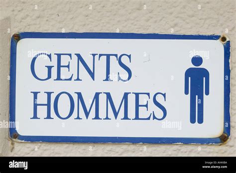Gents toilet sign Stock Photo - Alamy
