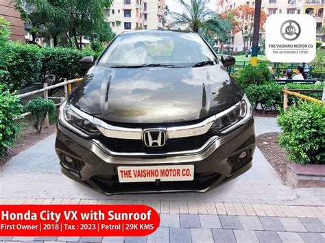 Manual Grey Honda City 1 5 Vx Mt Sunroof Petrol 2018 Model Tax