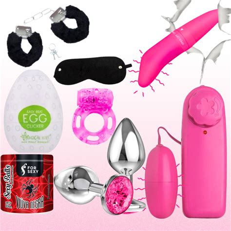 Kit Sex Shop Vibrador Plug Anal Masturbador Masculino Anel Tapa Olho Algema Bolinha