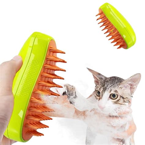 Amazon Hiborth Cat Steam Brush Steamy Pet Brush New In