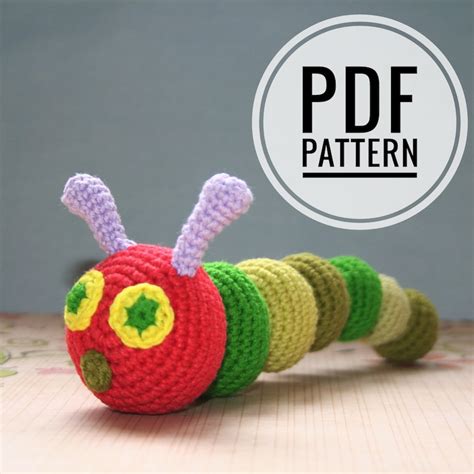 Caterpillar Pattern Crochet Pdf Etsy