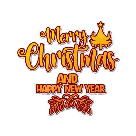 Happy Merry Christmas Vector PNG Images Merry Christmas And Happy New