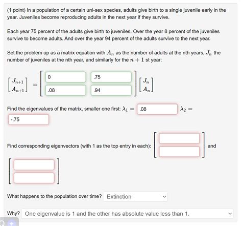 Solved Point In A Population Of A Certain Uni Sex Chegg
