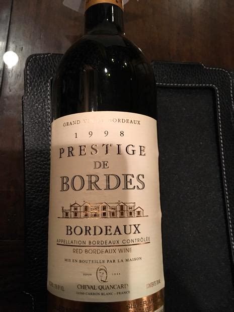 Cheval Quancard Prestige De Bordes France Bordeaux Cellartracker