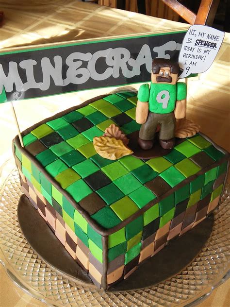 Minecraft Birthday Cake Simply Projects Minecraft Birthday Cake