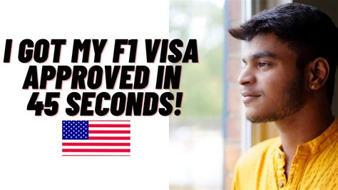 F Visa Interview Experience Tips Youtube