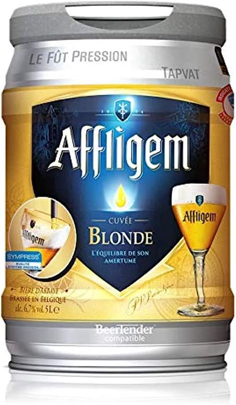 Affligem Fût de Bière blonde 5L Compatible Beertender Amazon fr