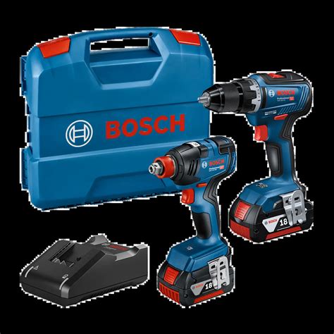 Bosch Combiset Accu Machines 2 Pack Gdx 18v 200 Slagmoersleutel Gsr