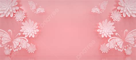 C4d Paper Cut Flower Three Dimensional Mother S Day 38 Pink Background