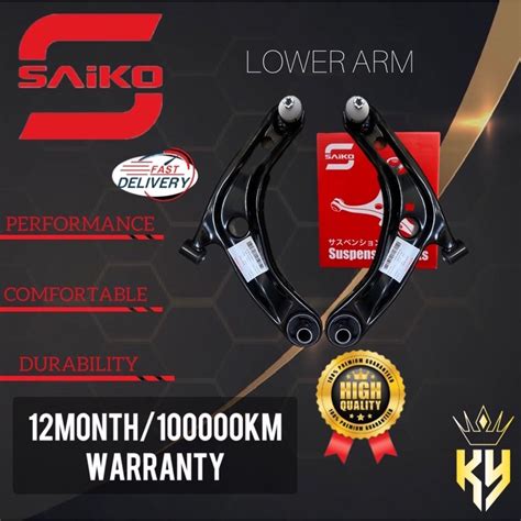 Saiko Front Lower Arm One Year Warranty Proton Wira Mb