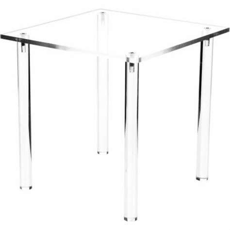 Plymor Clear Acrylic Square 4 Leg Display Riser 8 H X 8 W X 8 D 3 Pack 8 X 8 X 8 3 Pack