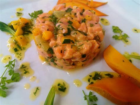 Un Plat Une Histoire Tartare De Saumon Et Mangue