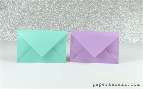 Simple Origami Envelope Video Tutorial Paper Kawaii