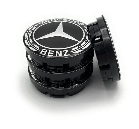 4x 56mm für Mercedes Benz Nabenkappen Felgendeckel Emblem