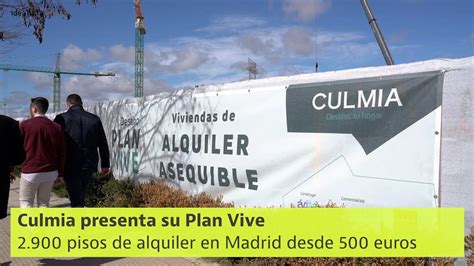 As Ser N Los Pisos De Culmia Del Plan Vive De Madrid Con Alquileres