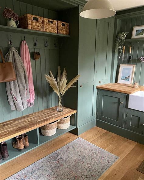 House Beautiful Uk On Instagram This Gorgeous Green Boot Room Is Both