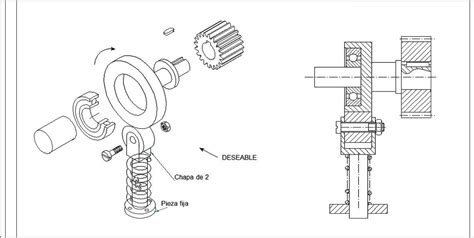 Eje Con Rodamiento Muelle Y Engranaje YouTube