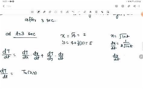 SOLVED The Temperature At A Point X Y Is T X Y Measured In