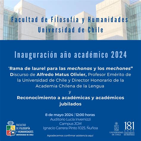 Inauguración año académico 2024 Facultad de Filosofía y Humanidades