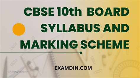 Cbse Class 10 Syllabus 2024 25 Marking Scheme And Exam Pattern