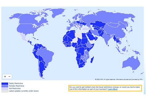 IATA launches COVID-19 restrictions map - Hotelier Middle East