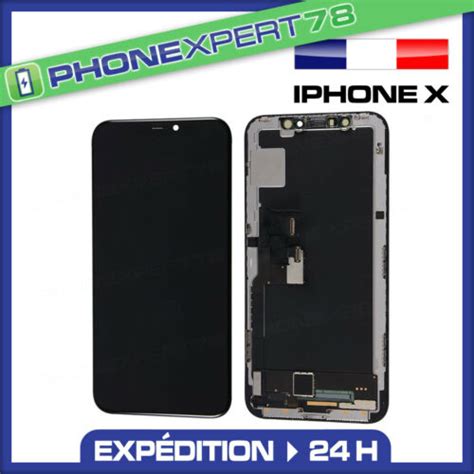 ECRAN LCD RETINA VITRE TACTILE ASSEMBLÉ SUR CHASSIS POUR IPHONE X 10