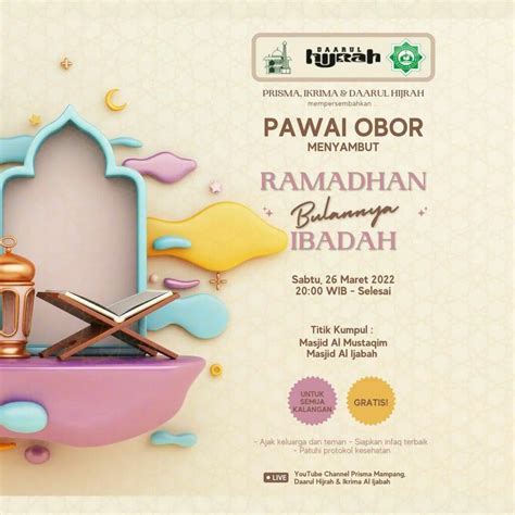 PRISMA Almustaqim على تويتر PAWAI OBOR Menyambut bulan suci ramadhan