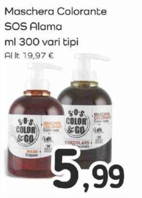 Maschera Colorante Sos Alama Ml Vari Tipi Offerta Di Famila