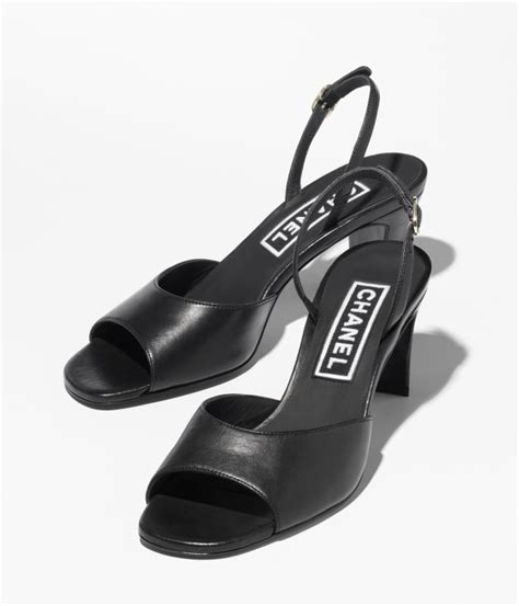 Sandalias Piel De Cordero Negro Moda Chanel