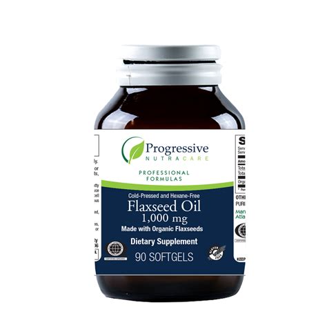 Flaxseed Oil 1 000mg Progressive Nutracare